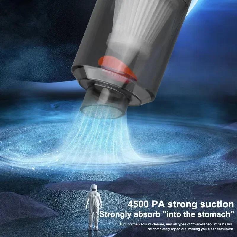 Car Vacuum Cleaner Wireless 9000Pa Cordless Handheld Cleaning Robot Auto Vacuums Strong Suction Cleaner for Car