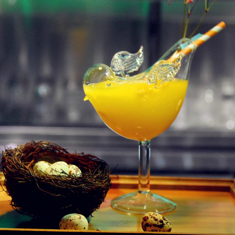 300 мл новый стиль птица коктейльное стекло ночной клуб Tipsy стеклянная посуда Specia смешивание бокал для вина молекулярный стакан для холодного питья фруктовый сорбет
