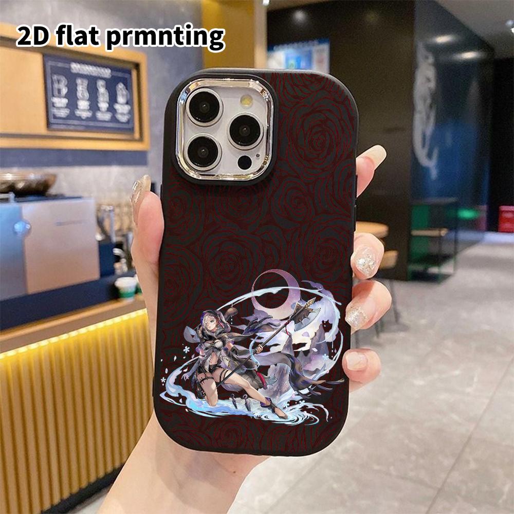 Чехол для телефона: 2D плоский дизайн, подходящий для защитного чехла iPhone 18 17 16 15 14 13 Pro, стиль для пары, девушка с топором, рождественские и хэллоуинские подарки