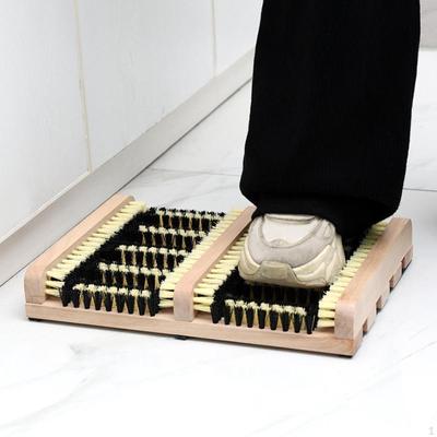 Чистильщик обуви Щетка для обуви Прочный деревянный домашний скребок для ног Инструмент для снегоступов Двор