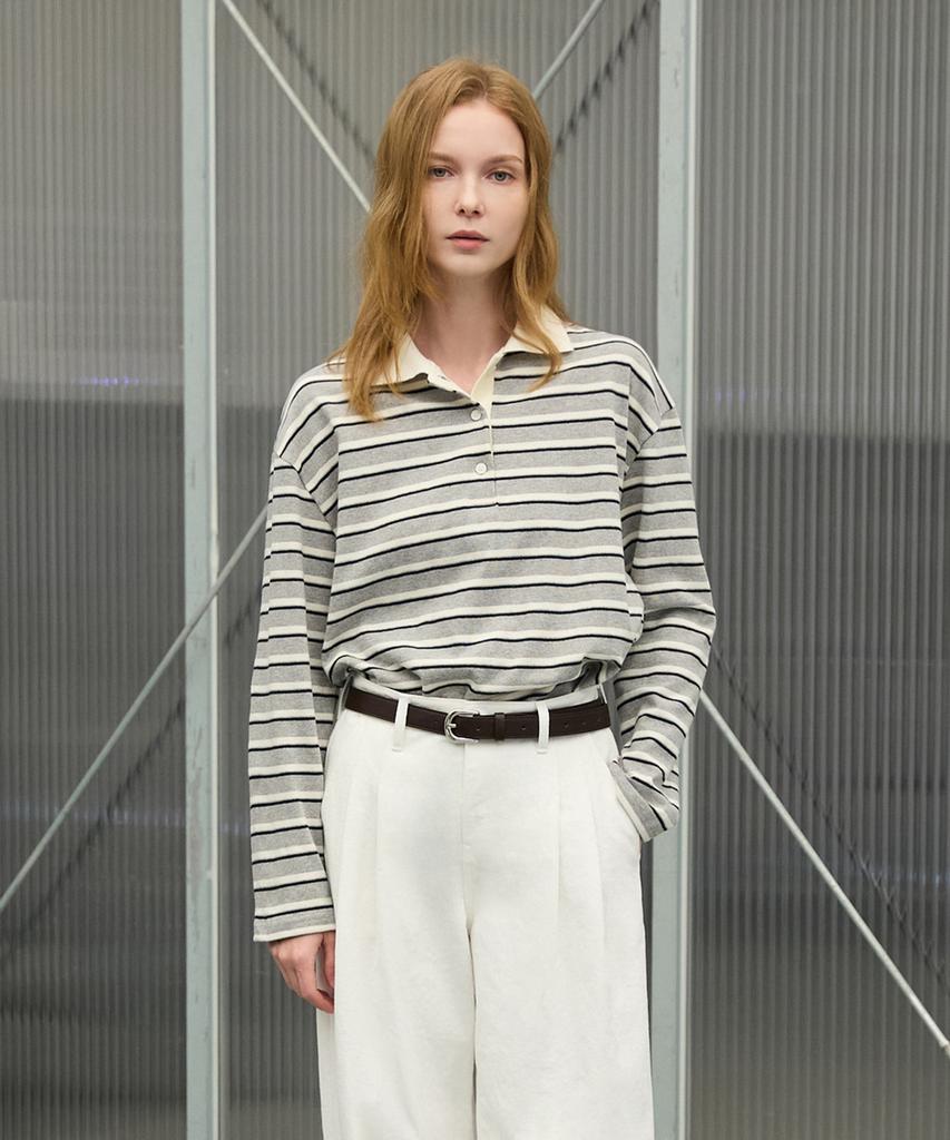 WAARFORWOMAN Wt-34 Classic Polo Shirt_Gray
