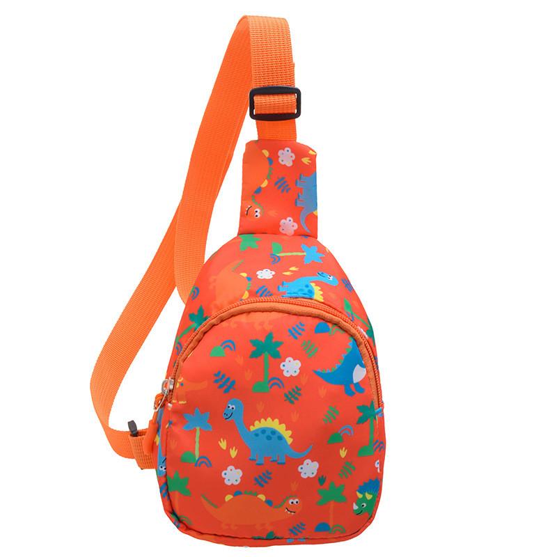 High Quality Children's Dinosaur Chest Bag Cute Cartoon Print Sling Bag For Kids