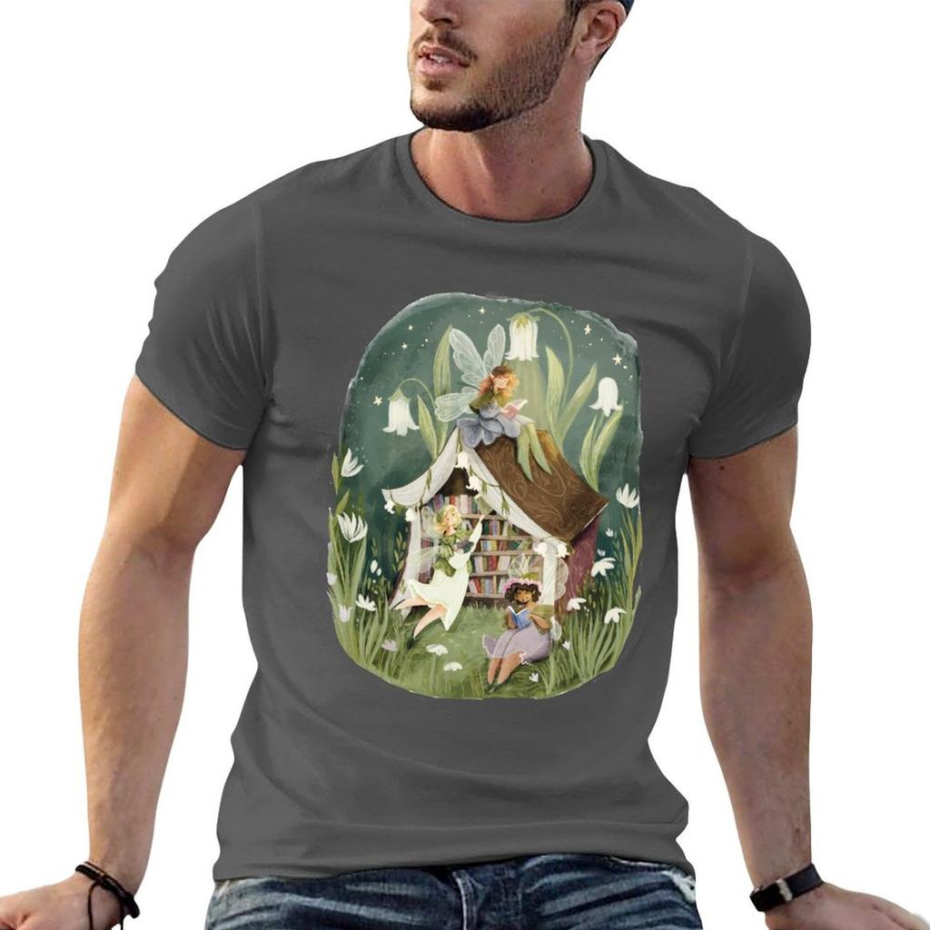 Fairy Library Tshirt Quick Dry Fishing Tshirt
