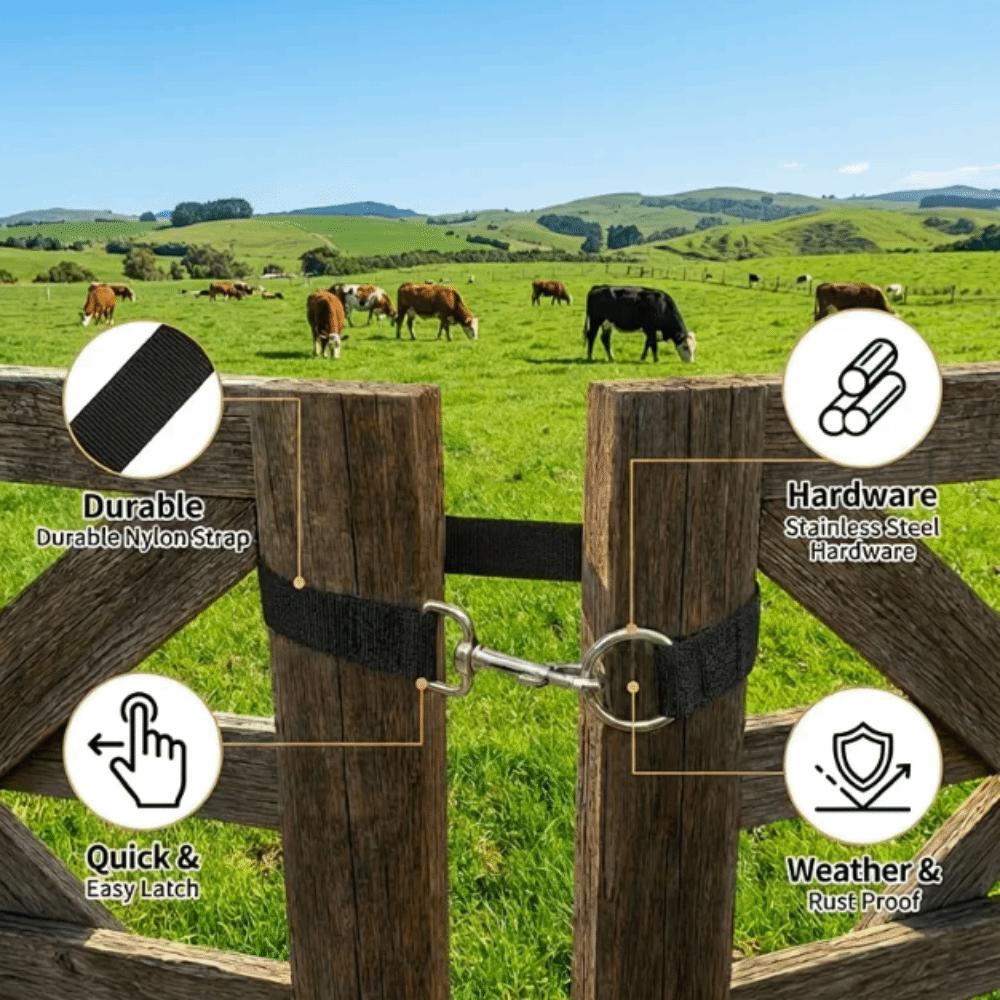3Pcs Rope Buckle Ranch Gate Rope Lock Single-Loop Door Rope Lock Livestock Pen Gates