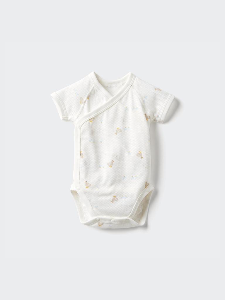 Uniqlo Bn Cotton Mesh Inner Bodysuit  Short Sleeve  Pattern