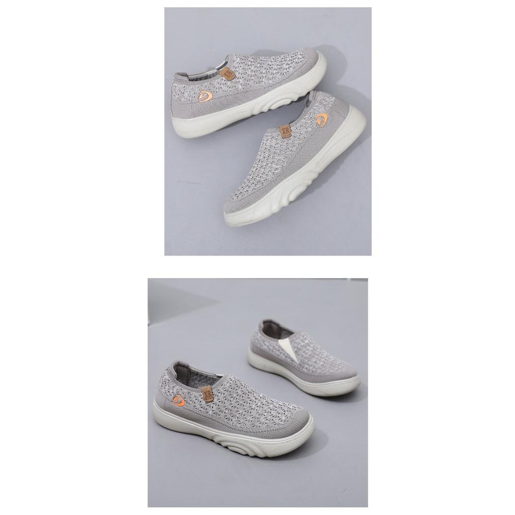 Тканевые туфли женские одинарные туфли Fly Woven дышащие удобные туфли с мягкой подошвой нескользящие прогулочные туфли