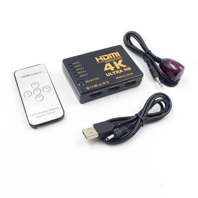 5-портовый 4K 3D HDMI переключатель, селектор, разветвитель, хаб, ИК-пульт, HDTV 1080P