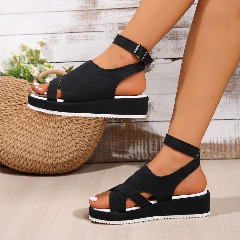2024 Summer Women Wedge Sandals Women Non Slip Platform Sandles Woman Outdoor Beach Lightweight Walking Sandalias Plus Size