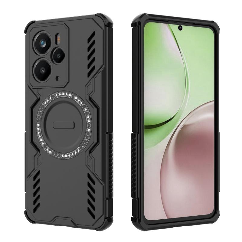Для Realme 14 5G Чехол Крышка OPPO Realme 14 5G Capas Ударопрочный Кольцевой Магнитная Адсорбция Беспроводная Зарядка Задняя Крышка Fundas Realme 14