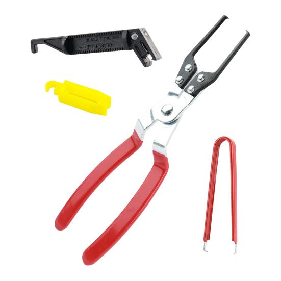 Съемник реле Автомобильный съемник реле и предохранителей Тонкий наконечник Рукоятка Плоскогубцы для тесных пространств Съемник поводка стеклоочистителя