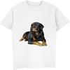 Hot Sell Rottweiler Dog Fashion T-shirt Men's Short Sleeve O-neck Cotton T Shirt Unisex Tees Tops Hip Hop Streetwear