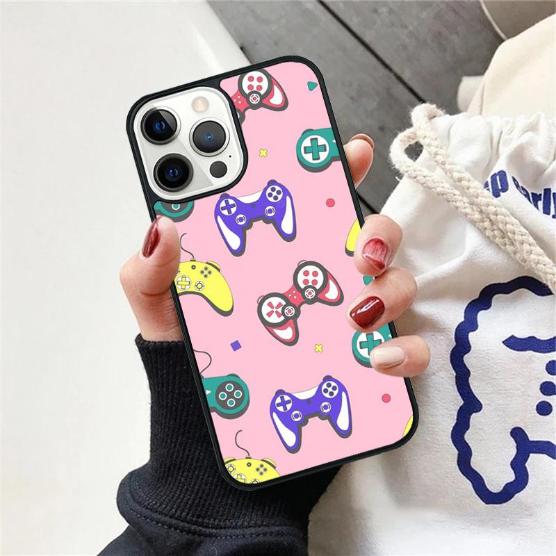 90s Sweet Kawaii Game Controller Phone Case Cover For iPhone 17 Air 15 16 11 13 14 Pro Max 12 Plus Max Fundas