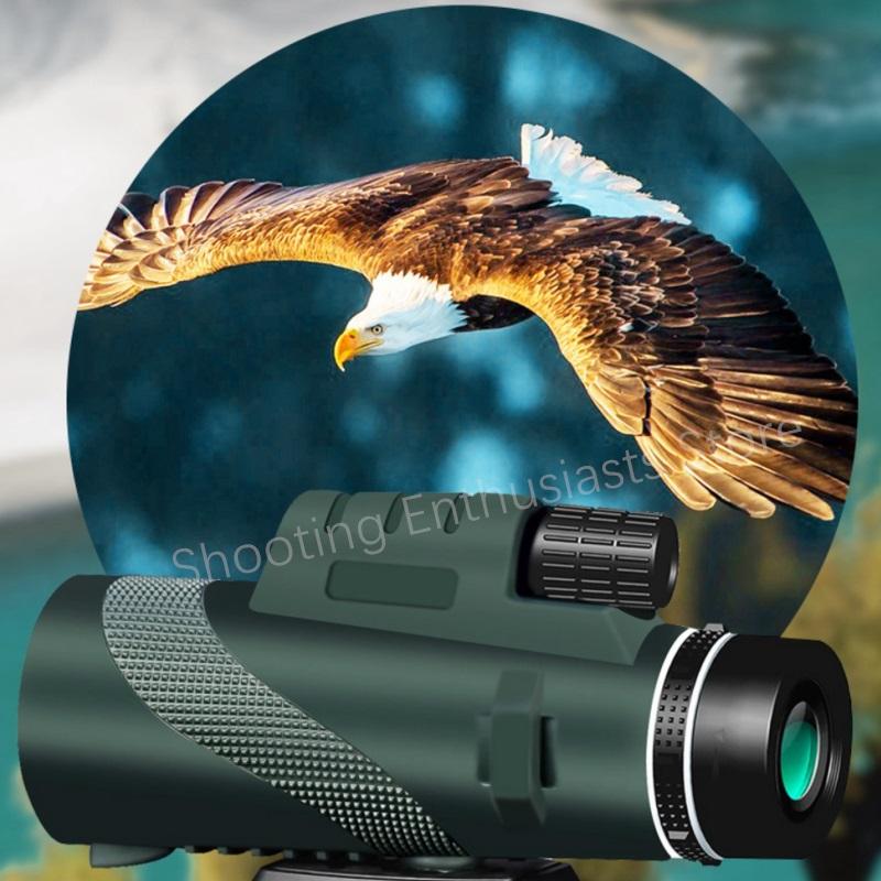 80x100 Портативный HD-телескоп с зумом 5000 м, складной, мини, мощный. Подходит для охоты, спорта, кемпинга на открытом воздухе и путешествий