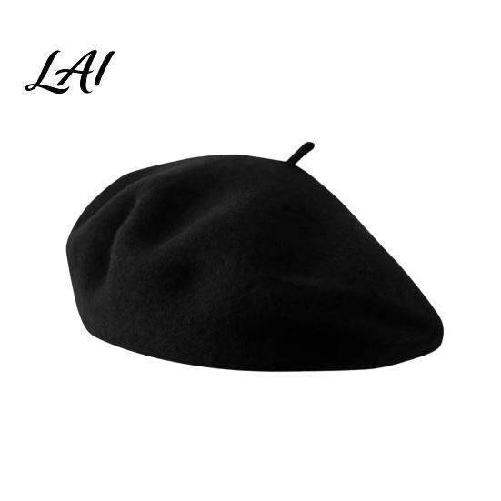 Casual Street Leisure Wear Women French Beret Hat Wool Blend Artist Retro Warm Gift for Her Painter Cap Solid Color Cozy Autumn Winter Elegant