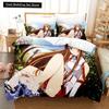 Sword Art Online Bedding Set 3D Anime Print Polyester Quilt Cover Pillowcases Queen King For Kids Gift Anime Duvet Cover Sets