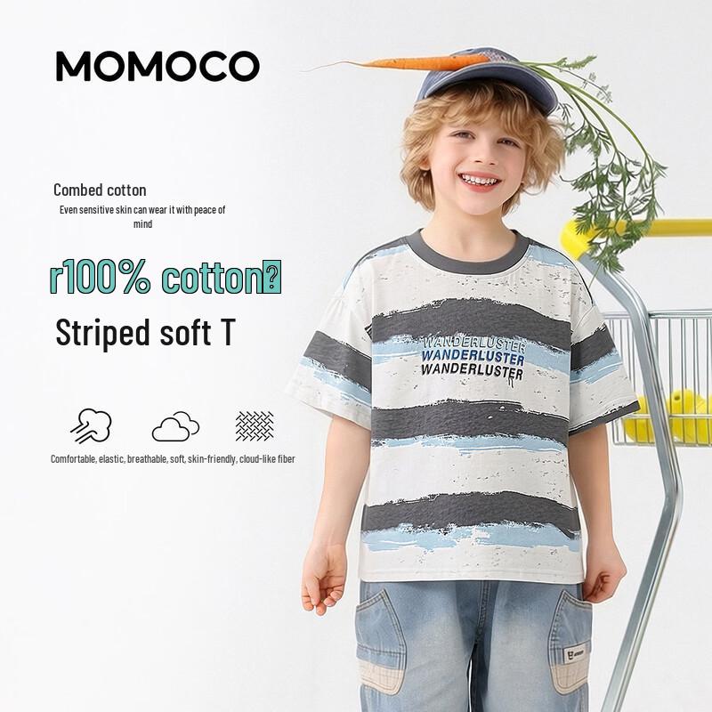 MOMOCO Boys' Trendy Short Sleeve T-Shirt