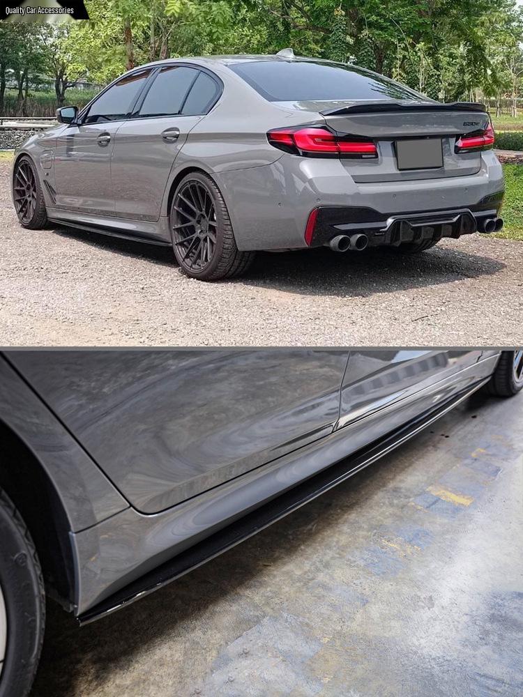 Совместимый комплект переднего и заднего спойлеров для нового BMW 5 серии (525/530Li) - Модификационный комплект Черного Воина MP.
