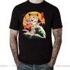 2025 Newest Design Catana Kawaii Harajuku T Shirt Unisex Ninja Cat Tshirt Samurai Cat Anime Tshirt Japanese Kaiju Sushi Cat Tshirt