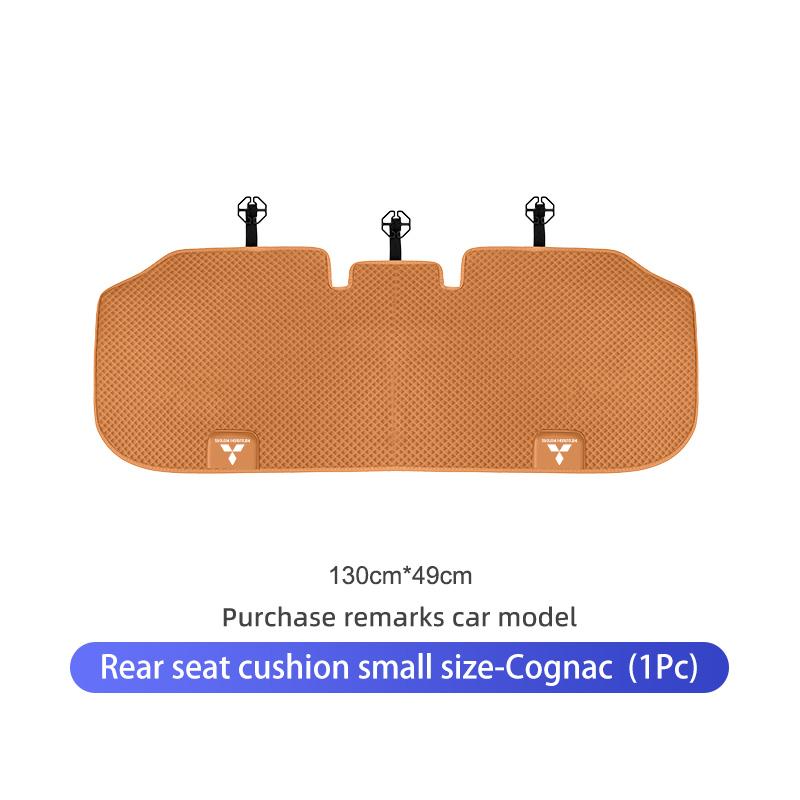 xkhr10 Car Logo Seat Cushion Backrest Ice Silk Anti Slip Protective Pad Accessories For Mitsubishi Lancer ASX Pajero Mirage Attrage