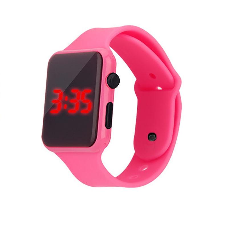 Трендовые светодиодные цифровые часы с зеркальным дизайном для студентов оптом