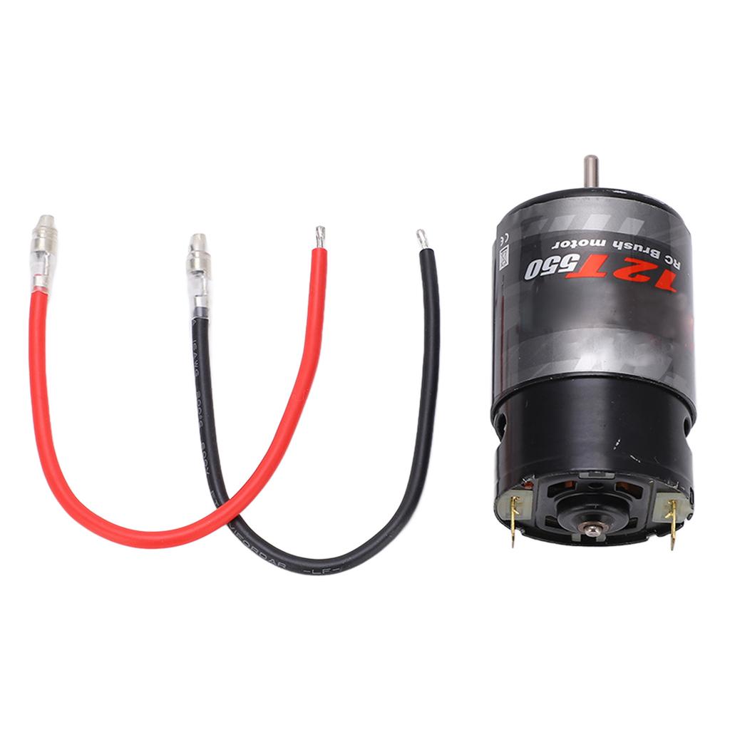 550 Brushed Motor with 320A Two Way Brushed Waterproof ESC Set for RC Rock Crawler Car