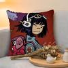 Cushion Cover  Linen  SkinFriendly Soft Decorative Case for Sofa Home Decor GGorillaz Music Brand Pillow cover