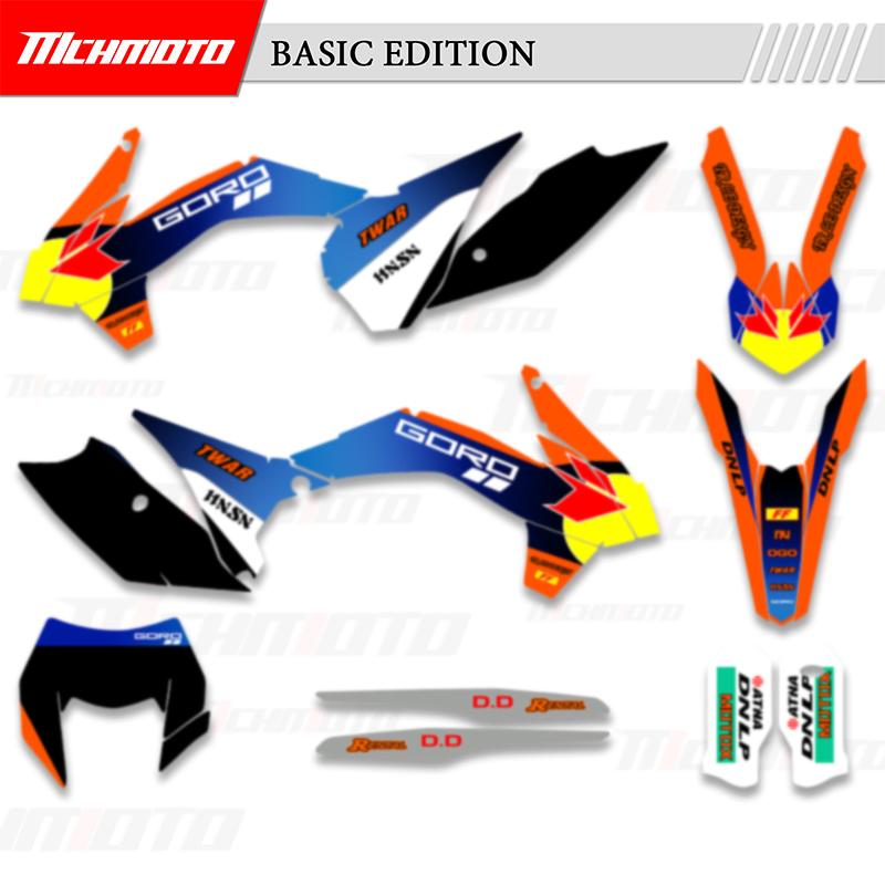 MCHMFG Для KTM SX SXF XC XCF 2013 2014 2015 EXC XCW 2014 2015 2016 Мотоциклетные Графические Наклейки Наборы Номер Имя