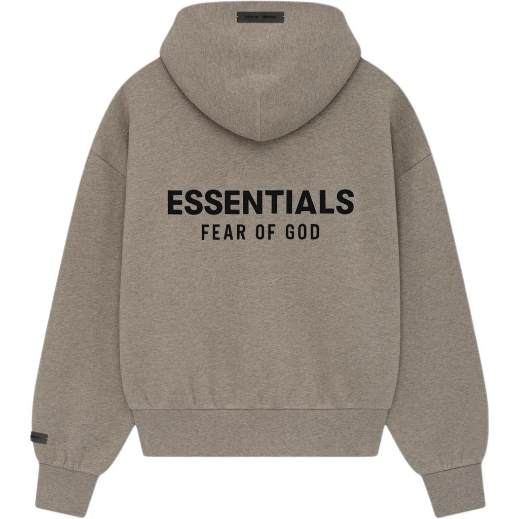 Fear of God Essentials Essentials Classic Zip-Up Hoodie Homestead Heather Men Tops Tan 192AS252072F