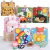 Детские игрушки, мягкая 3D тканевая книга, первая книга Монтессори, детские ранние цветные познавательные развивающие игрушки, обучающие основным жизненным навыкам, игрушки