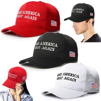 Товары с символикой Дональда Трампа: бейсболка MAGA American Trucker Hat с лозунгом "Сделаем Америку снова великой" и флагом США, размер KAG 56-60 см.