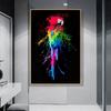 Colorful Beautiful Parrot Bird Graffiti Art Canvas Painting Wall Picture Animals Posters and Prints Living Room Home Decoration No Frame
