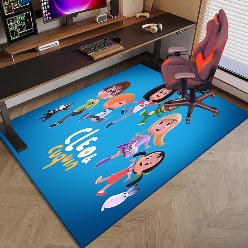Cleo And Cuquin Area Rug Office rug, Chair Rug, Decor Carpet Livingroom bedroom Mat, Large Size Fan gifts Christmas gifts