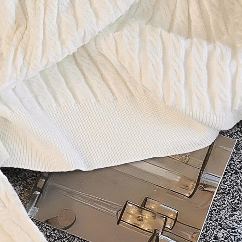 Women's Embroidered Lapel Knitted Top