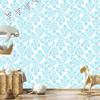 Wallpaper Flowers Celadon and White for Living Room and Bedroom 50x1000