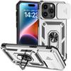 Чехол для iPhone 11 12 13 14 15 Pro Max, защитный чехол для телефона с выдвижной камерой для iPhone 15 Plus X XS XR 13 14 Pro, задняя крышка с кольцом-подставкой