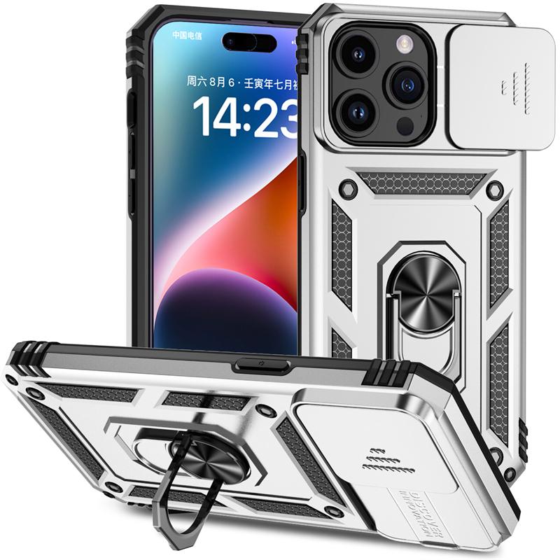 Чехол для iPhone 11 12 13 14 15 Pro Max, защитный чехол для телефона с выдвижной камерой для iPhone 15 Plus X XS XR 13 14 Pro, задняя крышка с кольцом-подставкой