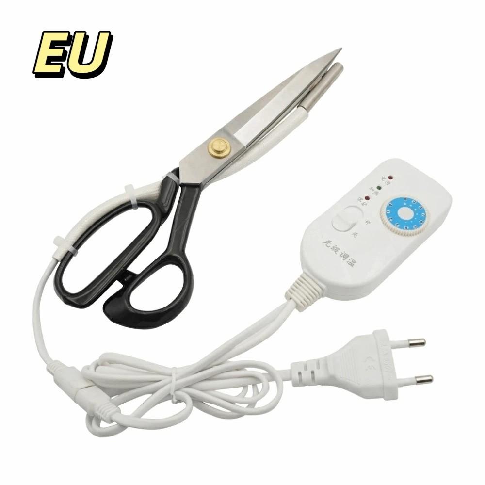 Built-In Heating Tube Hot Cutter Temperature Adjustable Fabric Scissors  Fabric Cutting