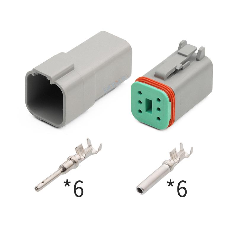 The new DT06-6S/DT04-6P is suitable for modifying the wiring harness plug connector of automotive daytime running lights and LED