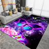 Colorful Butterfly Flower Art Area Rug,Carpet Rug for Living Room Bedroom Sofa,Kitchen Bathroom Doormat Non-slip Floor Mat Gift