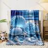 Seashells and starfish on shore Print Adult Children Warm Blankets Home Travel Car Soft Comfortable Suitable for all seasons