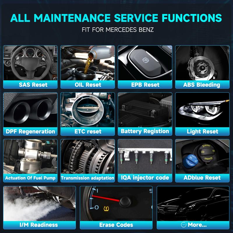 ANCEL BZ700 Professional OBD2 Scanner For Mercedes Benz Car Code Reader ABS SRS SAS TPMS Reset Scan Tool Engine Diagnostic Tool