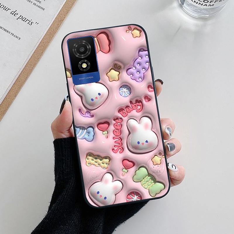 For TCL 501 Case Fashion Soft Silicone Back Cases for TCL 501 T433D Phone Cover TCL501 etui Fundas