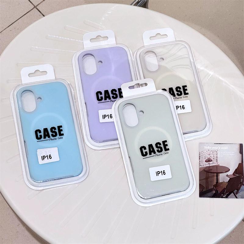 Жидкий силиконовый чехол Candy Jelly для магнитного чехла Magsafe для iPhone 11 12 13 14 15 16 Pro Max, утолщенный противоударный бампер