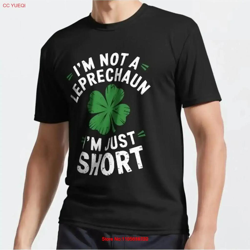 Im Not A Leprechaun Just Short Funny St Jokes Active T Shirt Vintage Versatile Casual Top For Everyday Wear Graphic