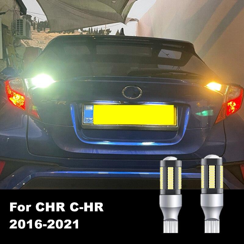 For Toyota CHR C-HR 2016 2017 2018 2019 2020 2021 2pcs/lot Canbus Error Free LED White Backup Reversing Light