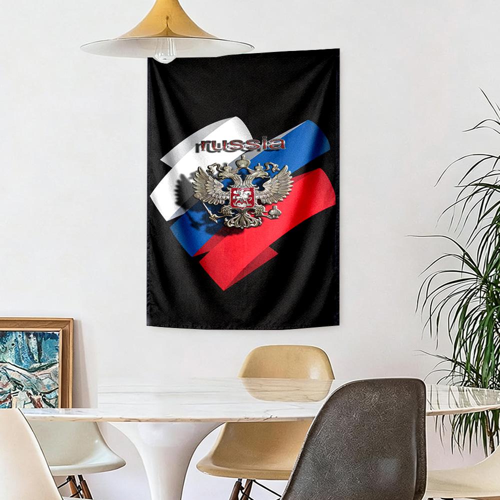 Russian Symbol Wall Decor Tapestry Art For Pet Memorial Birthdaywedding Party Backdrop Family Gift