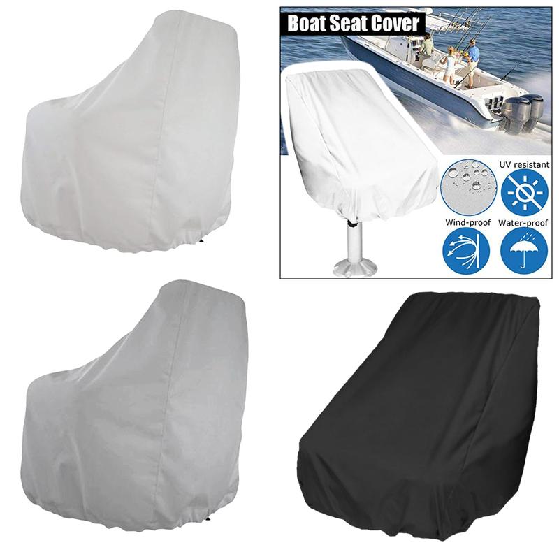 Captain Boat Seat Cover Protection Elastic Closure UV Resistant Waterproof