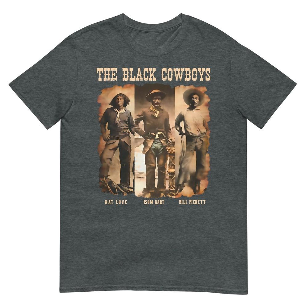 Black Cowboy Western Rodeo Melanin Black History Texas Unisex Tshirt