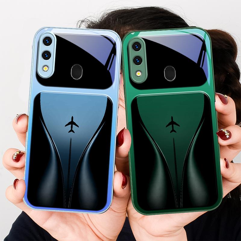 Самолет в постепенном полете Для Samsung A20 30 22 23 24 25 26 31 32 33 34 35 42 50 51 52 53 54 55 56 70 71 72 73 стеклянный чехол для телефона
