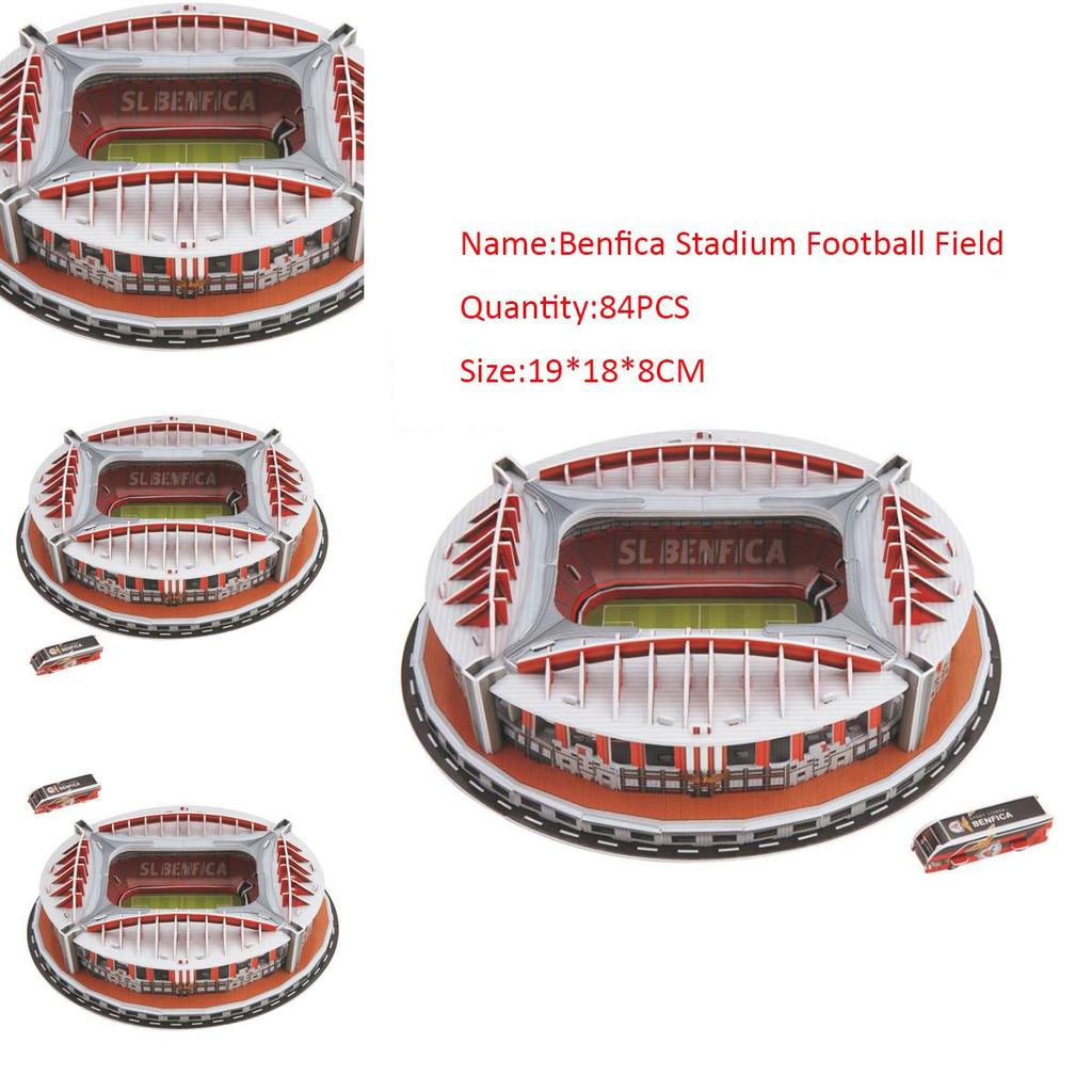 Premium Quality 3d Puzzle Benfica Stadium Football Field Model Perfect For Kids